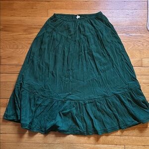 aerie green maxi skirt
